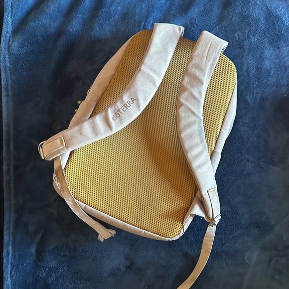 Doterra Tan Backpack with Yellow Details - Picture 2 of 2